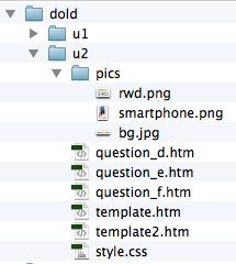 FlyPa över bilderna &ll mappen pics i din mapp för u2. Du arbetar sedan vidare med de filer som du ha: i labora&on L4 och L5.