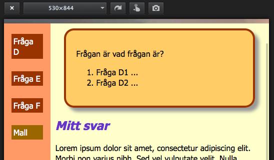 Därför ska vi nu fastställa fontens storlek i CSS-filen, så ap det blir lika överallt.