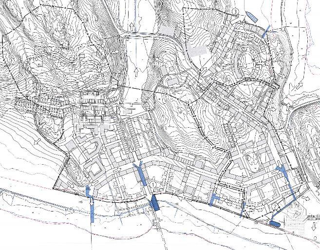 ÖSTERÅKERS KOMMUN SAMRÅDSHANDLING 38(50) Principsektion ledningar i gata Principsektion för dagvattenhantering Krosszoner och fördröjningsmagasin har framförallt en reningseffekt, men innebär också