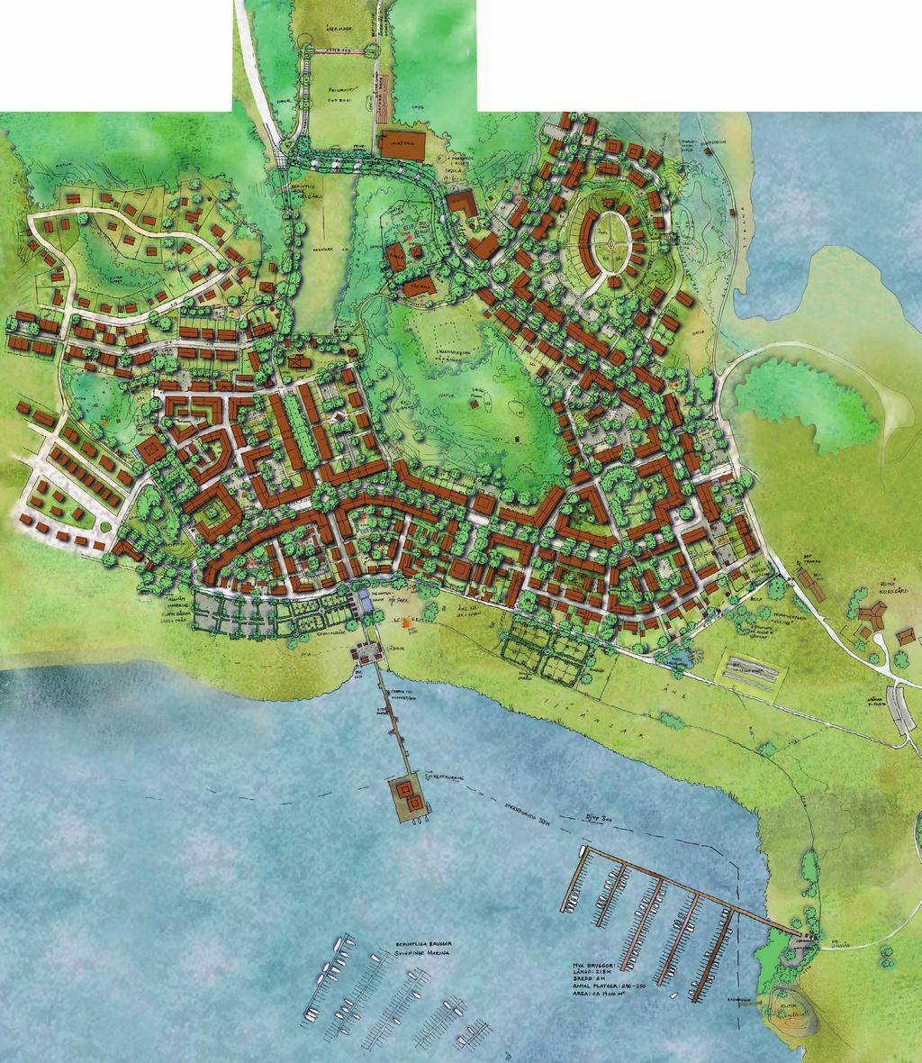 Skala 1:4000 (A3) Detta är en handritad skiss därför
