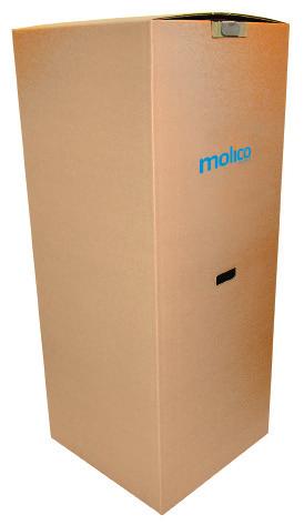 hög kvalitet till ett bra pris. Molico har sedan många år marknadens starkaste flyttkartong, tillverkad i 7 mm dubbelwell som dessutom är häftad för ytterligare stabilitet.
