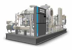 Oljefria centrifugalkompressorer Oljefria centrifugalkompressorer används i industritillämpningar som kräver konstanta, stora volymer oljefri tryckluft. De kallas även turbokompressorer.