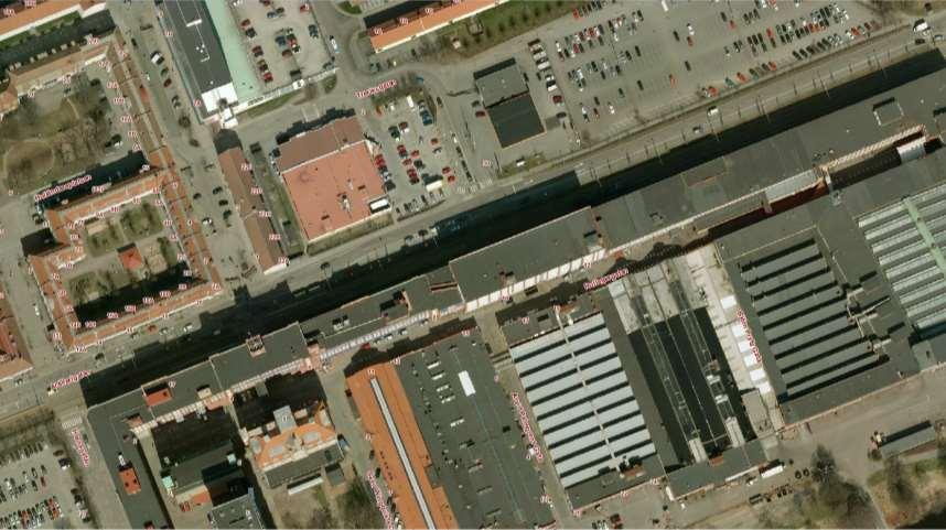 Utvecklingsprojektet SIMULERINGAR Artillerigatan (allmän platsmark) 0,20 0,17 Yta Area Mjuk mark