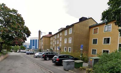 Öster om Åkeriet 4, på andra sidan Landsvägen ligger det så kallade Stora Blå.
