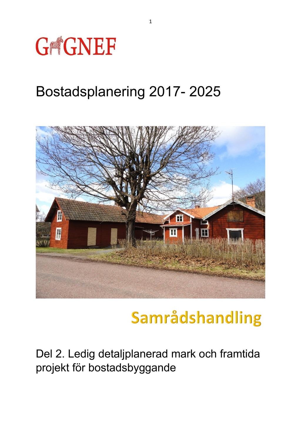 1 Bostadsplanering 2017-2025 Del 2.