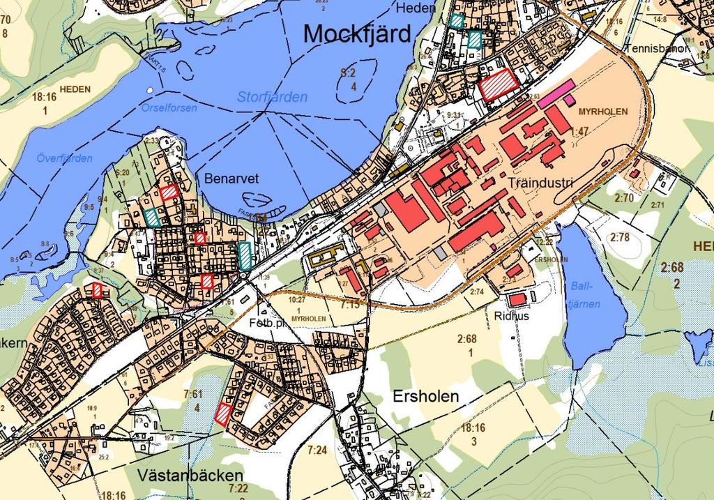 14 Mockfjärd - söder om älven Mockfjärds samhälle söder om Västerdalälven är till stora delar detaljplanerat.