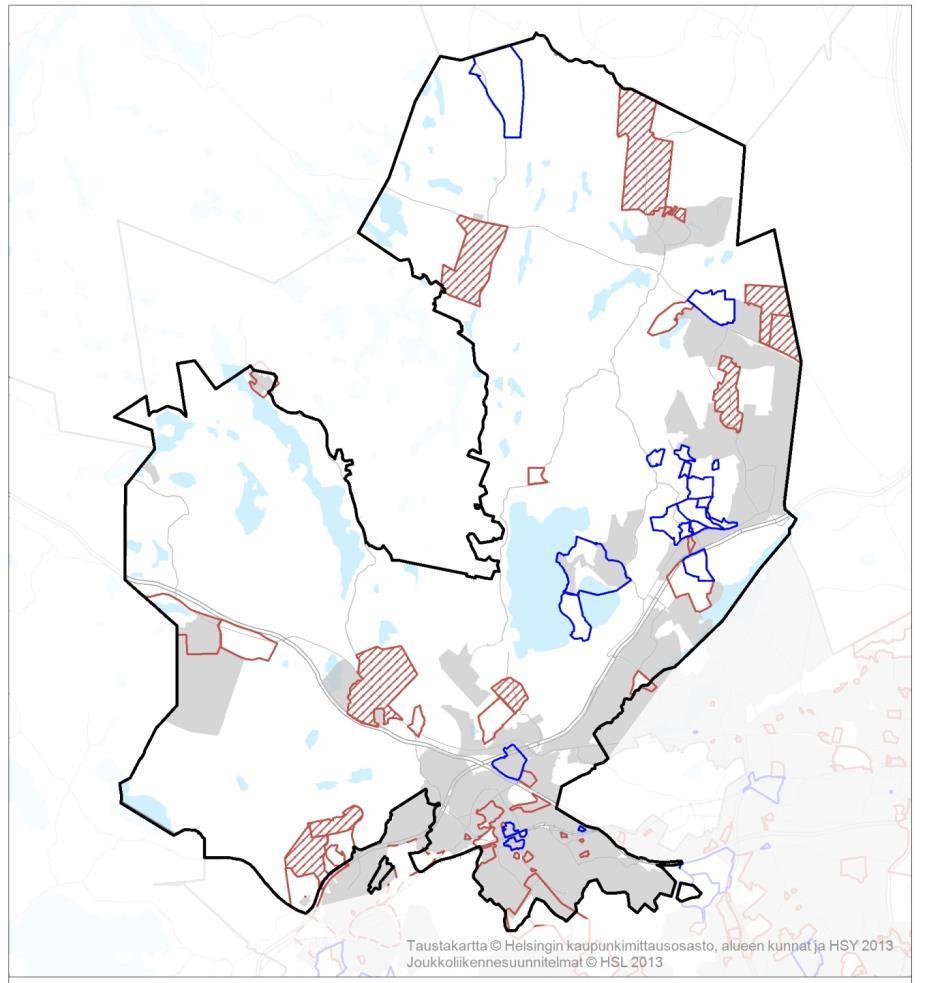 14 (20) Detaljplaner Av planområdet har 30 km², d.v.s. ca 20 procent detaljplan. I planläggningens arbetsprogram 2014 är 57 detaljplaner anhängiga.