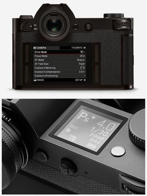 Kontroller och hantering Hanterings konceptet i Leica SL följer Leica principen om koncentration på det väsentliga "das Wesentliche.