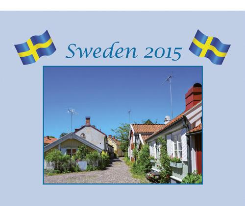 Väggkalender med tolv bilder från Sverige