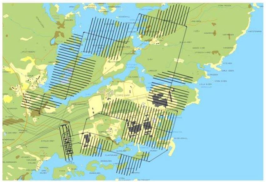 Figur 4-2. Mer detaljerad karta över planerat slutförvar Simpevarp (jmf. figur 4-1). Tillfartstunneln är belägen i förvarets sydvästra del. 4.2 Opåverkade hydrogeologiska och hydrologiska förhållanden 4.