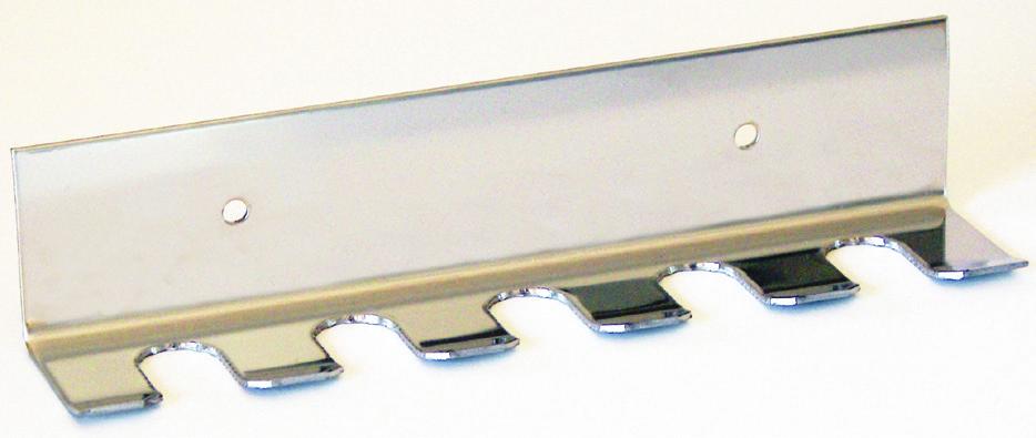 Dyshållare Rostfri hållare för munstycken med plats för upp till 5 munstycken.