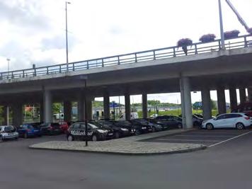 Underlandet + - Kvalitéer och brister: Stråket under Mölndalsbro ligger mitt emot den stora entrén till
