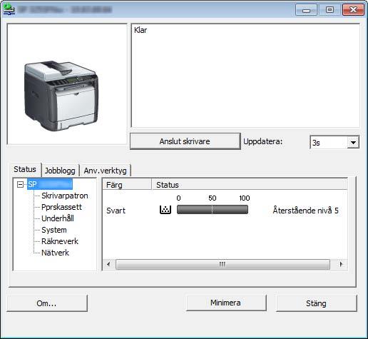 Specificera papperstyp och pappersformat med hjälp av Smart Organizing Monitor Specificera papperstyp och pappersformat med hjälp av Smart Organizing Monitor Exemplet som beskrivs i detta avsnitt är