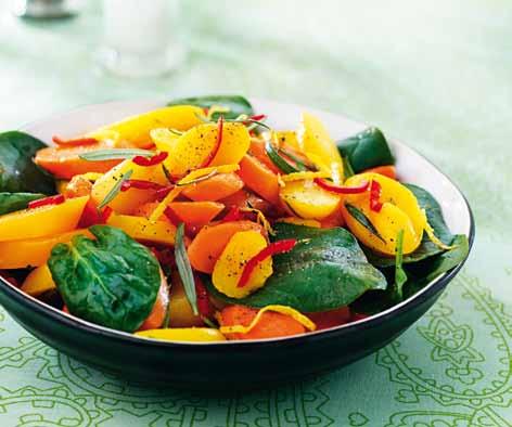 www.svenskcater.se Grönt Gula och orange morötter.