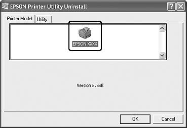 5. Klicka på fliken Printer Model (Skrivarmodell) och välj skrivarikonen. 6.