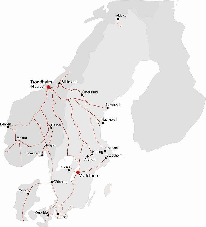 4.6 Pilgrimsleder Pilgrimsleder är längre leder med historiska anor som ofta följer gamla medeltida färdvägar till religiösa mål. Därför följer de ofta befintliga vägar eller andra vandringsleder.