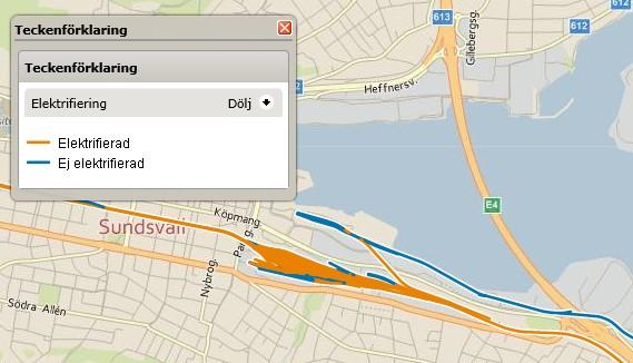 Lagren hämtas från en databas inom Trafikverket som dagligen uppdateras med ny