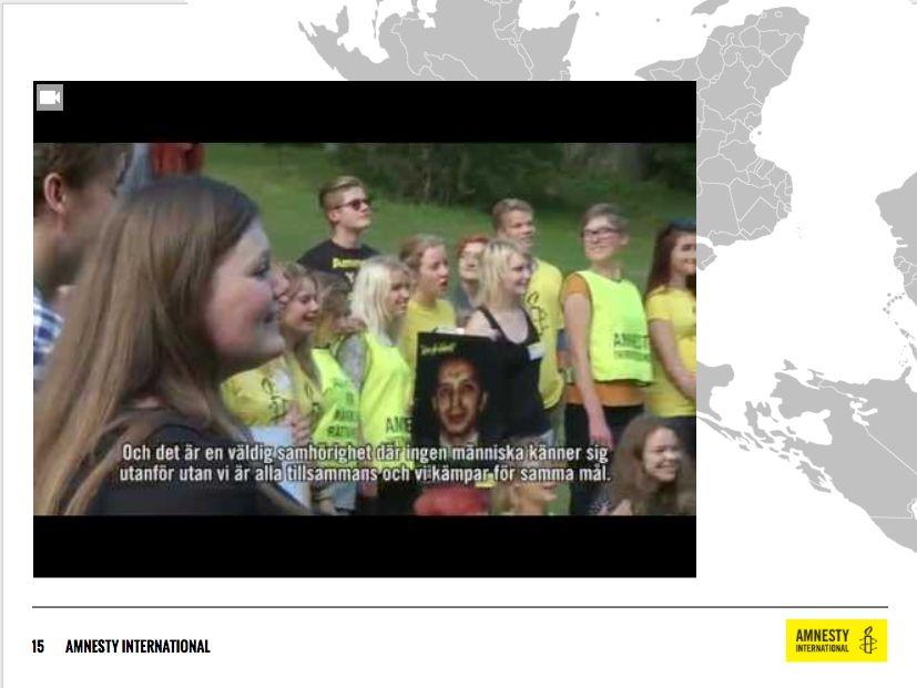 Andra är aktiva i någon av våra grupper. Svenska Amnesty består av ca 170 grupper med aktivister.
