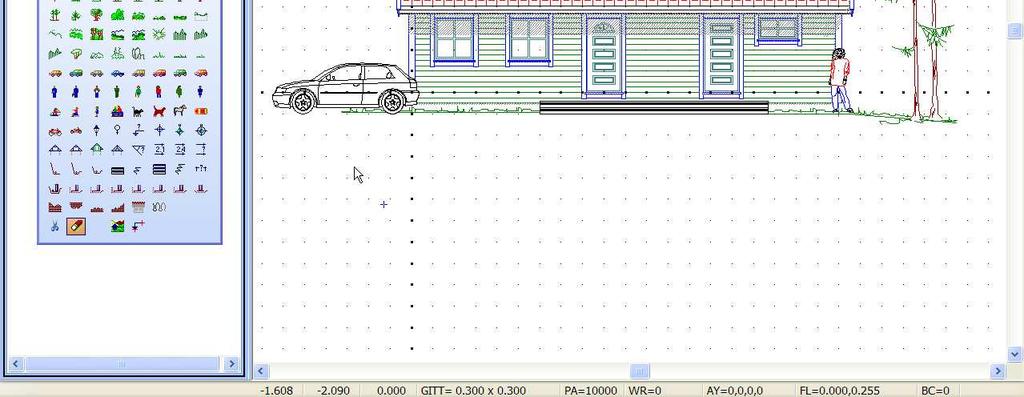 13.05.2009 Kapitel 12... 7 DDS-CAD Arkitekt 6.5 Dekorera fasad och sektion Med hjälp av dynamisk linje markeras ett slutet område i positiv riktning. Avsluta med [Esc] efter att punkt 5 har angetts.