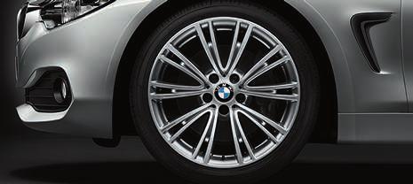 [ 05 ] 18" lättmetallfälgar Turbinstyling 415, 8 J x 18, däck 225/45 R 18.