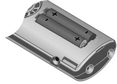Komma igång Lägga i batterierna Använd endast de laddningsbara batterier som Siemens rekommenderar på s. 34!
