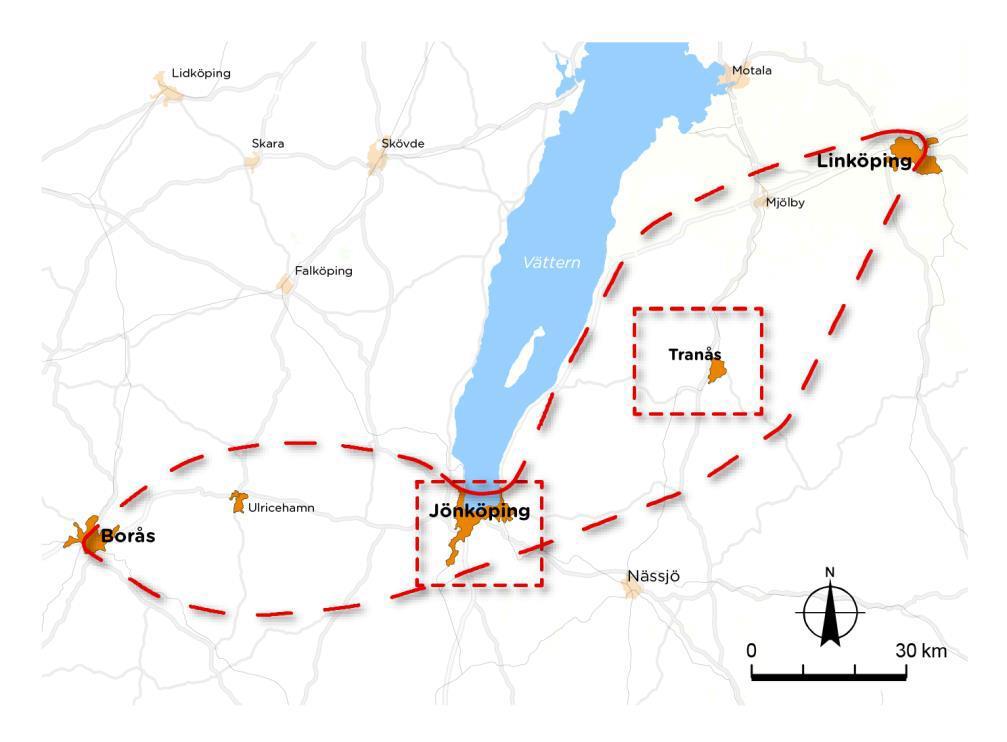 Åtgärdsvalsstudie Linköping Borås Fakta Var: Linköping Borås Vad: 200 km dubbelspår, del av Stockholm Göteborg via