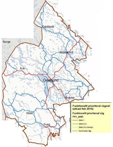 Trafikverket anser att åtgärder för att värna och utveckla tillgängligheten inom statligt vägnät bör inriktas mot det funktionellt prioriterade vägnätet.