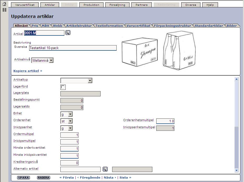 Senast uppdaterat: 15-05-06 Exder Coop ESAP 20.1 v1.5 Sida 11 av 45 4. Handledning Handledningen är uppdelad efter de olika moment som krävs i affärsflödet. 4.1 Artiklar Här nedan beskrivs hur ni hanterar era artiklar i Exder.
