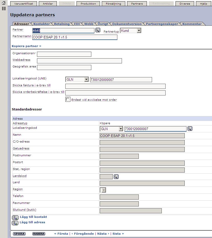 Senast uppdaterat: 15-05-06 Exder Coop ESAP 20.1 v1.