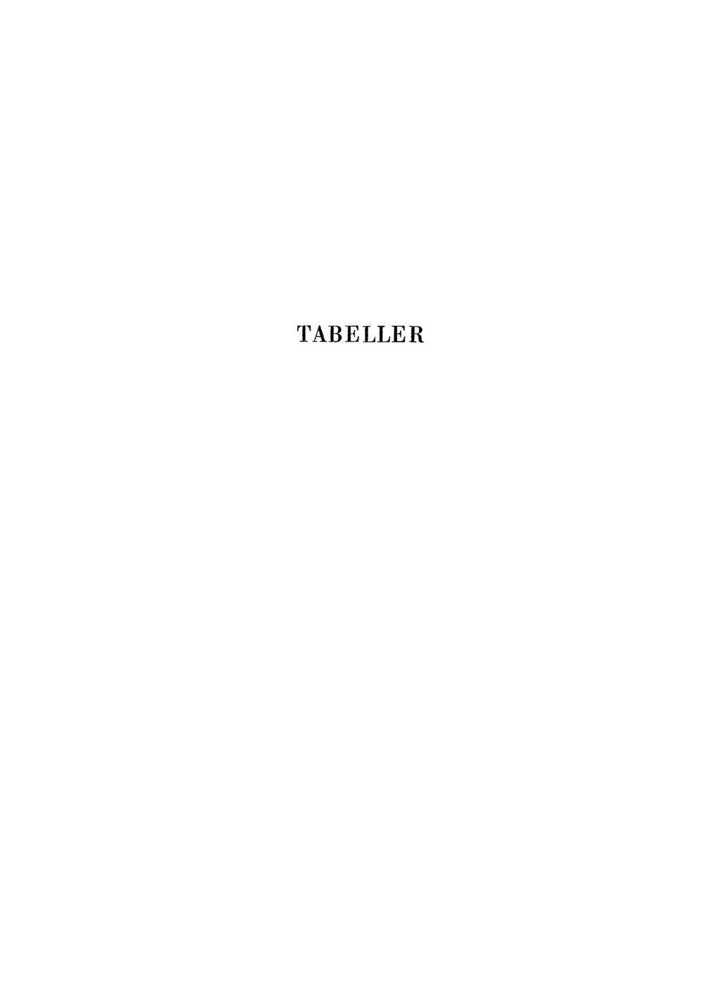 TABELLER