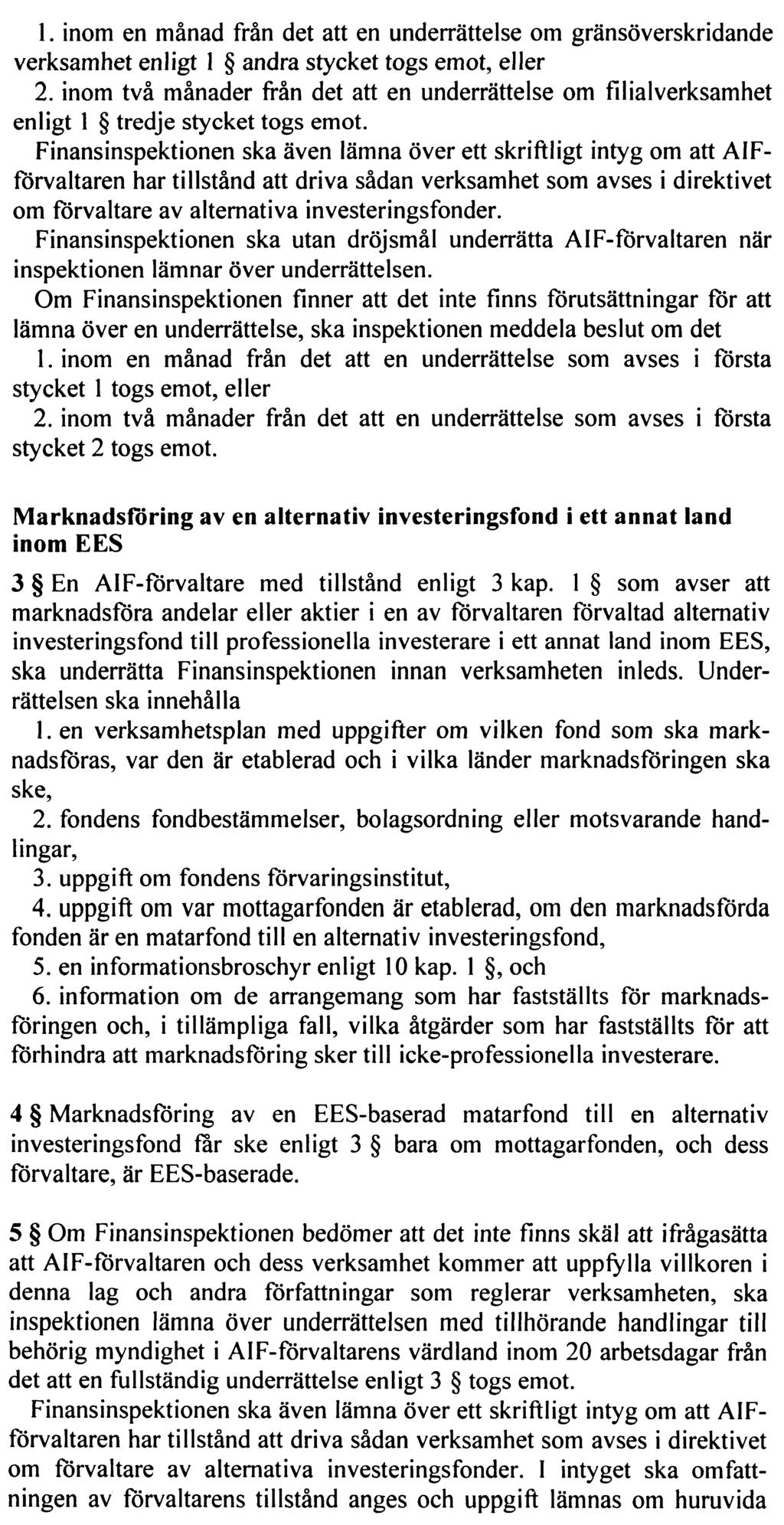 REGERINGENS LAGFÖRSLAG