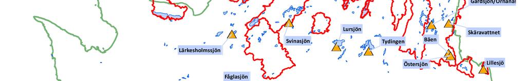 Utöver dessa följer vi inom ramen för regional kalkeffektuppföljning sju stycken okalkade sjöar; Svinasjön (inom åtgärdsområdet för Vieån, extremt sur), Abborrasjön (inom åtgärdsområdet för Immeln,