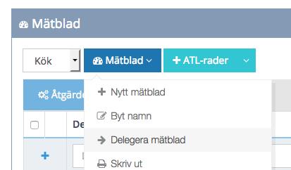 4. Utökning av delegeringsfunktionen Den största nyheten i denna version är att man nu kan delegera följande sektioner i ett ackordsunderlag till montörer på ett underlag som har konto i