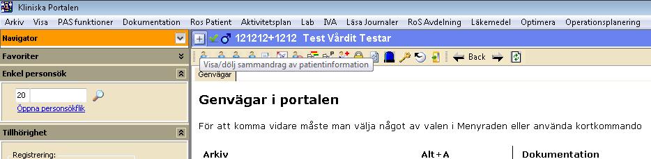 Patientuppgifter och Social basfakta Sociala basfakta är en flik under fliken Patientuppgifter i Klinisk Portal.
