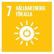 7 Hållbar energi för alla Säkerställa tillgång till ekonomiskt överkomlig, tillförlitlig, hållbar och modern energi för alla Global tillgång till modern och förnybar energi, och rena bränslen är en