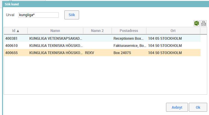 11(30) Information som Vår referens, Er referens, EXTREFID och Fakturatext följer med på rekvisitionen/fakturan som skapas från PM.
