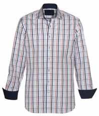 DERBY OF SWEDEN SULLIVAN COMFORT FIT / TAILORED FIT 1671820 / 1671821 01 rutig 100% bomull Storlek: Herr: C.fit: S, 37/38-3XL, 47/48 (med bröstficka) T.