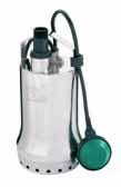 Dränkbara pumpar och länspumpar H[m] 12 1 8 6 Wilo-Drain TSW TSW 32/11 Wilo grundvattenpump, TSW Dräneringspump tillverkad av rostfritt stål.