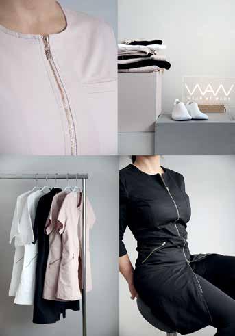Med Cathrine Edblad som huvuddesigner - prisbelönt entreprenör och designer av kläder och smycken - skapar vi arbetskläder som kombinerar stil och komfort.