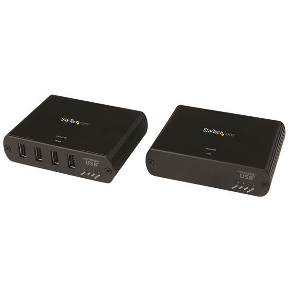 USB 2.0 över Gigabit LAN eller direkt Cat5e/Cat6 Ethernet-förlängningssystem med 4 portar upp till 100 m Product ID: USB2G4LEXT2 USB2G4LEXT2 USB 2.