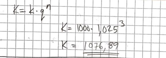 Hur mycket pengar hade hon på kontot i slutet av året?