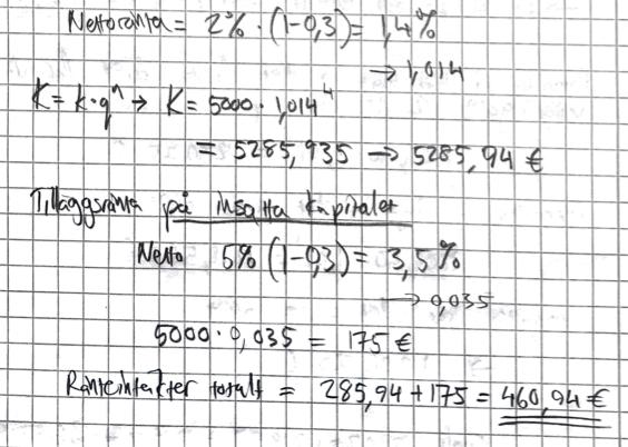 Du får dessutom en tillägsränta på 5 % på det insatta kapitalet i slutet av depositionstiden.