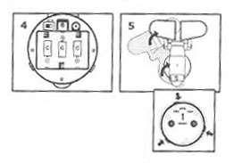 Avlägsna skruven på batteriluckan (2) tryck låset uppåt och utåt för att avlägsna locket till batterihållaren (3).