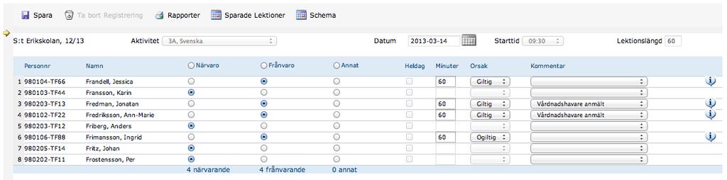 vid schemabrytande dag ändrar du själv, se Registrera schema. Vid permanent förändring kontakta schemaläggare som ändrar ditt schema.