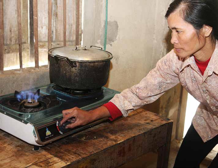 Småskaliga biogasanläggningar Republiken Vietnam** I 53 provinser i Vietnam har ett stort antal småskaliga biogasanläggningar installerats i hushåll och mindre jordbruk.