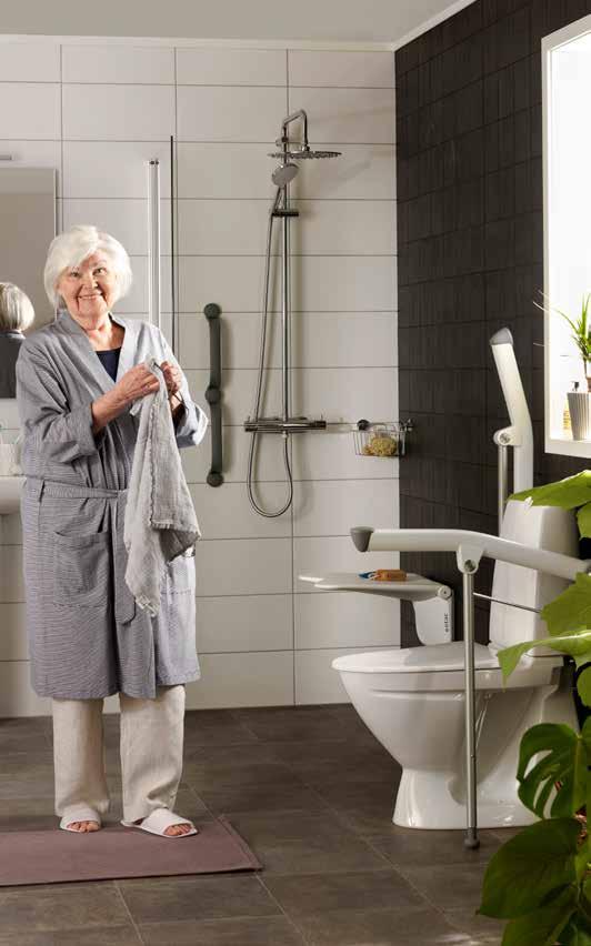 Bad & Toalett Hygienutrustning Personlig hygien Pottor Bad & Dusch Duschstol / pall Mobila duschstolar Toalettsitsförhöjare Toalettarmstöd Vägghandtag Personlig hygien Allt för kroppen Multigreppet/