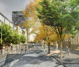Norra torget, skala 1:1000 Blåa parken, skala 1:1000 Blåa parken är en utvidgning av den blåa gatan och