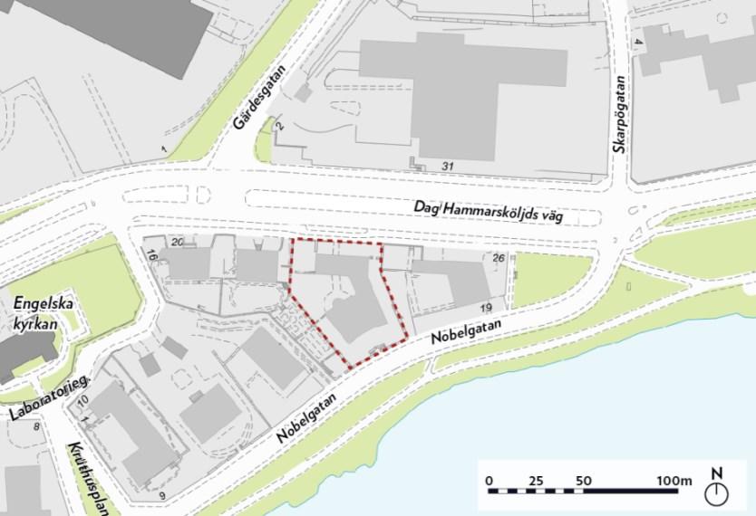 Stadsbyggnadskontoret Samrådshandling Planavdelningen Maria Borup 2016-12-13 Telefon 08-508 27 353 Sida 1 (15) Planbeskrivning Detaljplan för fastigheten Ambassadören 5 i stadsdelen Östermalm,