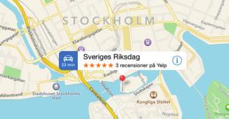 Övning 12 forts Hitta en färdväg Ange namn på en plats eller adress i Sökrutan högst