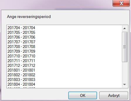 2017-04-05 32 / 80 Spara din huvudboksverifikation med F12. 3.2 Omkontering/reversering av huvudboksverifikation 3.